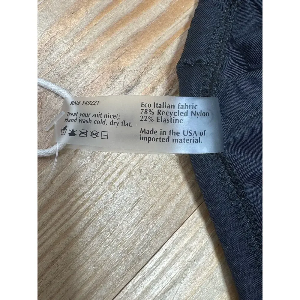 Galamaar One Piece Black Free People Swimsuit Women’s Size XL NWT Made In USA